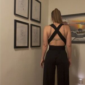 Black Convertible Palazzo Jumpsuit